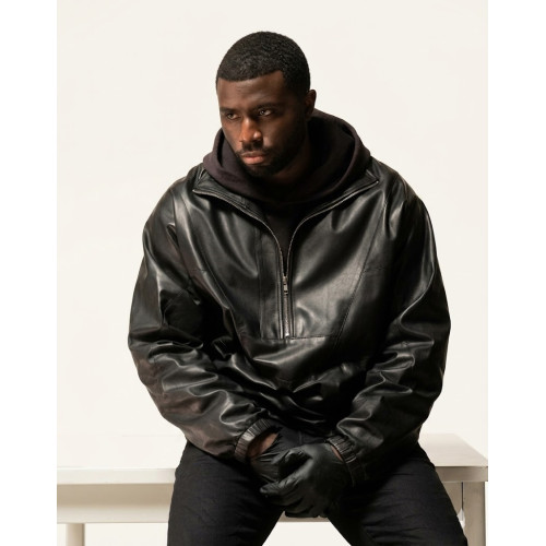 Y lan Noel Nemesis 2026 Black Leather Pullover Jacket | America Suits